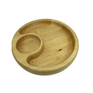 Selandia Designs Wood chip dip dish bowl hardwood Thailand  Unused 51371